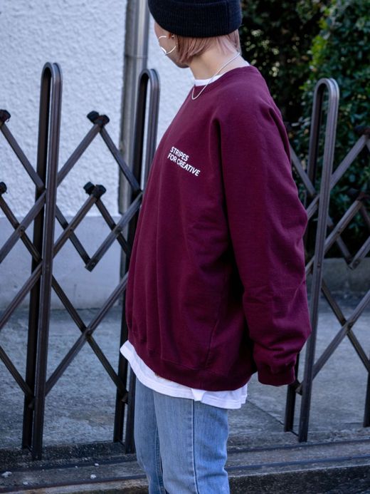 S.F.C RAGLAN CREW SWEAT / Burgundy