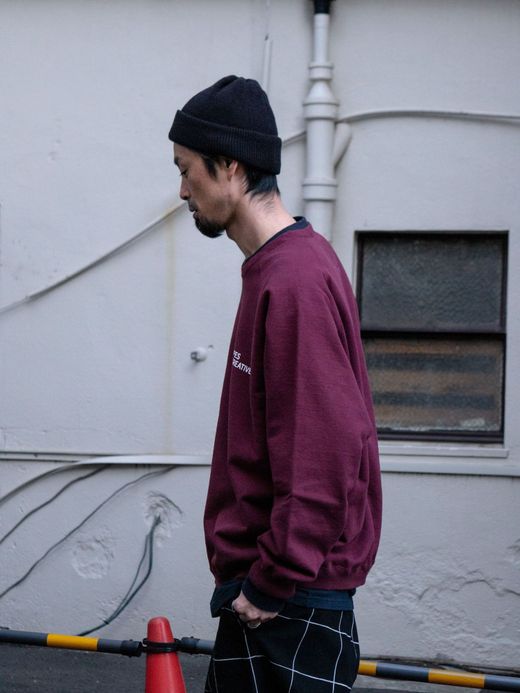 S.F.C RAGLAN CREW SWEAT / Burgundy