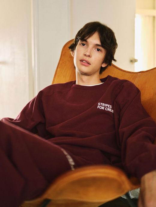 S.F.C RAGLAN CREW SWEAT / Burgundy