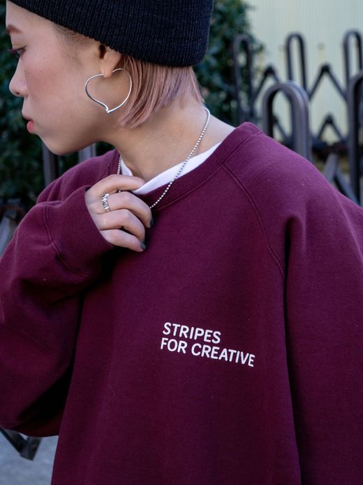 S.F.C RAGLAN CREW SWEAT / Burgundy