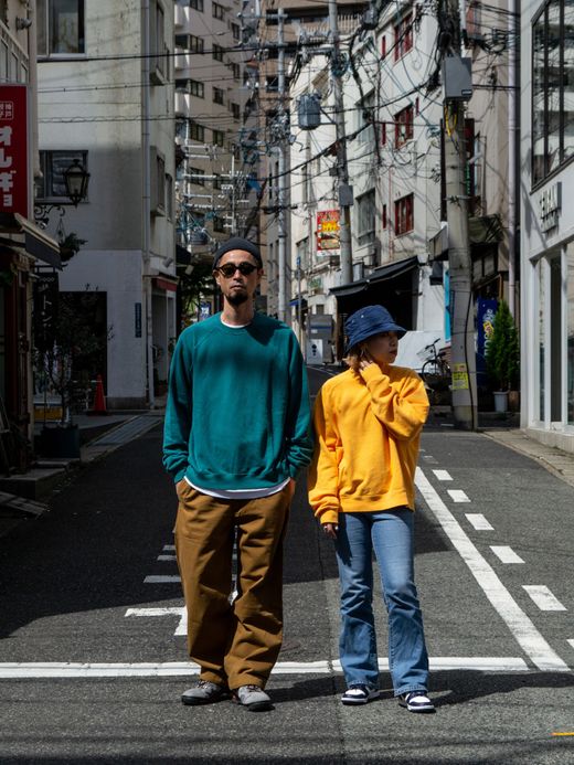 THE UNION "THE" RAGLAN SWEAT / Orange