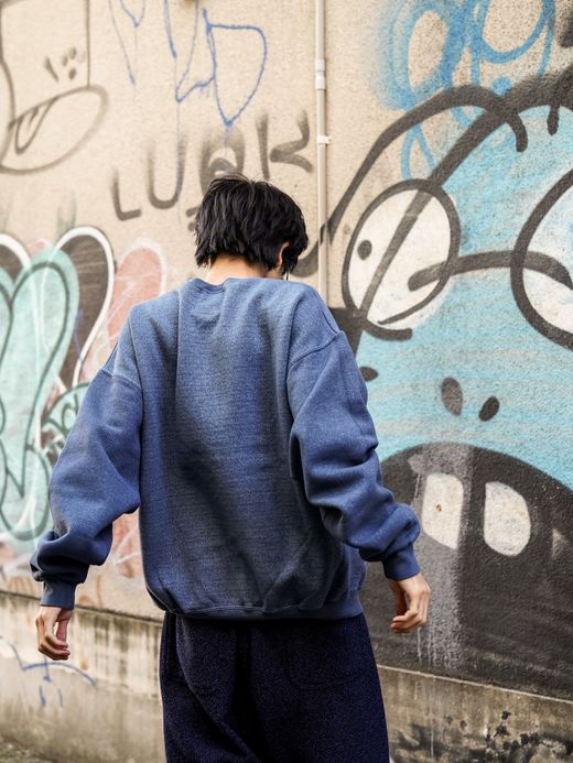 RAY TROLL FISH FOR BRAINS SWEAT SHIRT / Pigment navy