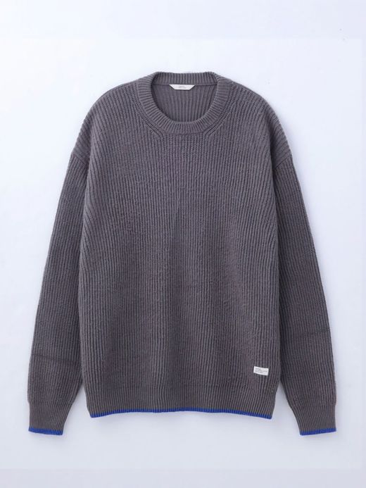 organicsta ORGANIC COTTON LINKING MOHAIR KNIT / Gargoyle