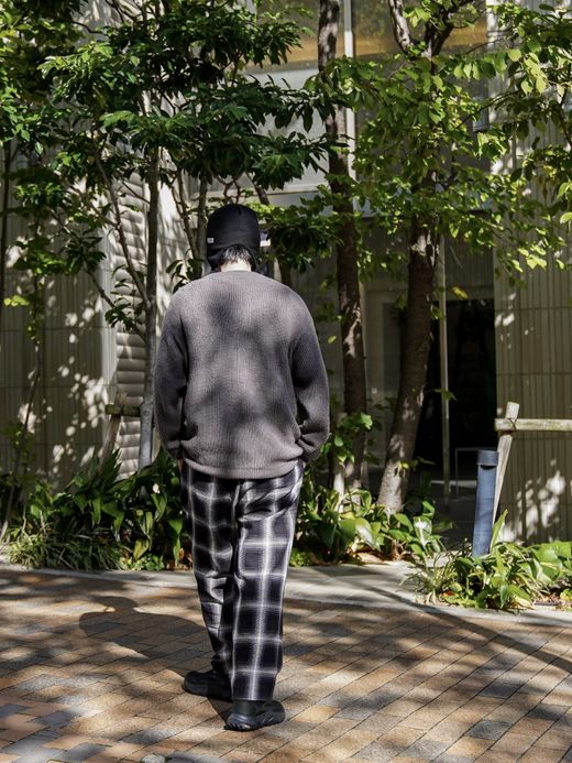 organicsta ORGANIC COTTON LINKING MOHAIR KNIT / Gargoyle