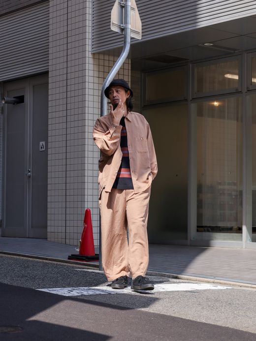 ANACHRONORM RAYON ReSIZE LONG SHIRTS / Beige