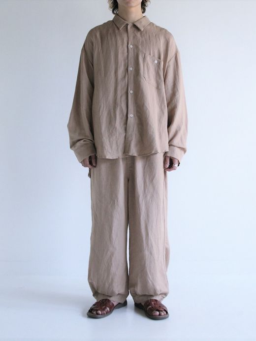 ANACHRONORM RAYON ReSIZE LONG SHIRTS / Beige