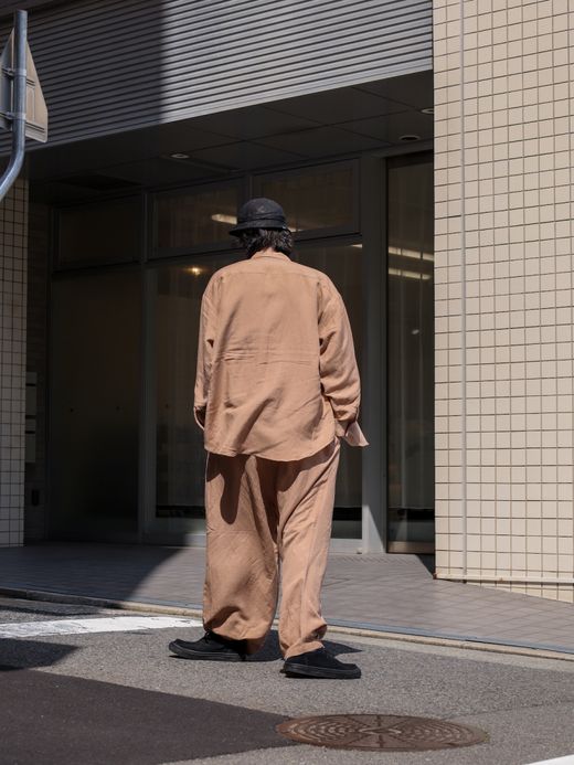 ANACHRONORM RAYON ReSIZE LONG SHIRTS / Beige