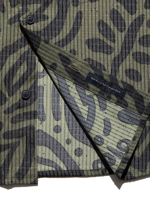 ROARK REVIVAL BLESS UP S/S WOVEN / Dark military