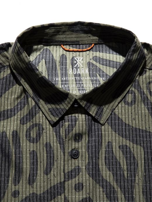 ROARK REVIVAL BLESS UP S/S WOVEN / Dark military