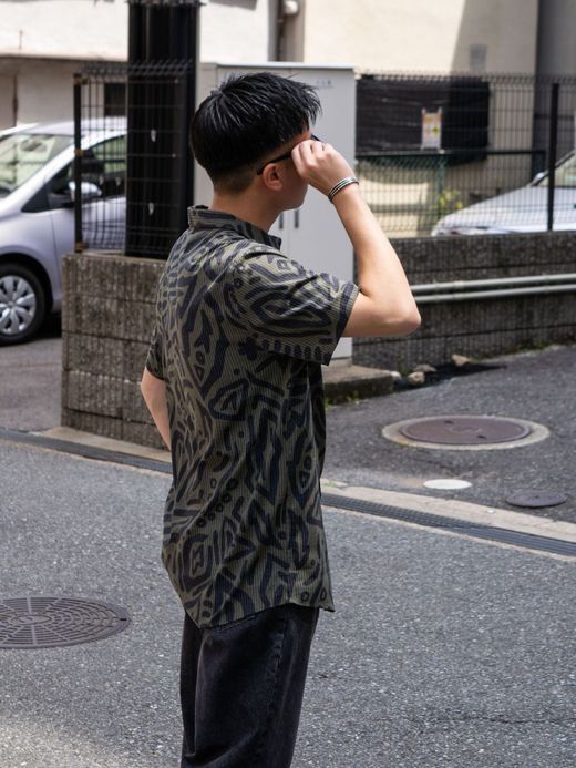 ROARK REVIVAL BLESS UP S/S WOVEN / Dark military