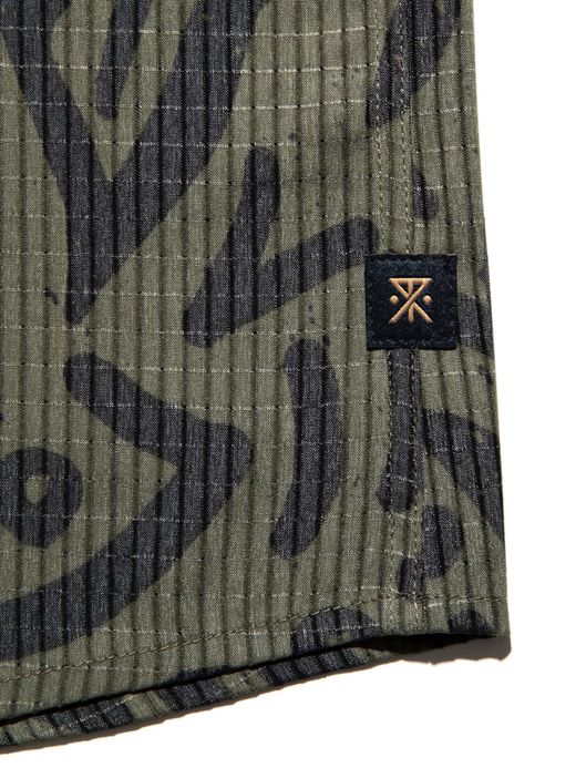 ROARK REVIVAL BLESS UP S/S WOVEN / Dark military