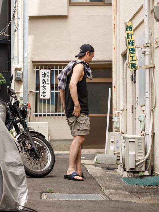 Audience 60/40クロス ストレージ ツールカーゴショーツ / Army gray