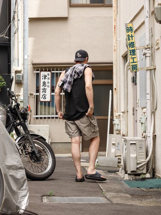 Audience 60/40クロス ストレージ ツールカーゴショーツ / Army gray