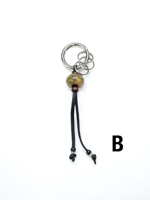 AMBERGLEAM NATIVE BEADS KEY CHAIN (BIG BEADS) / Assort