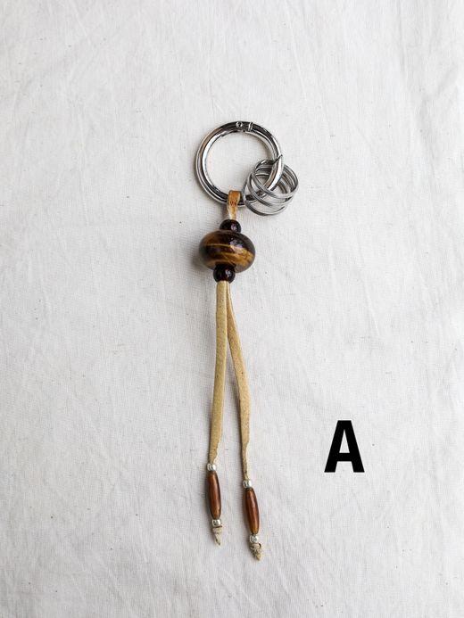 AMBERGLEAM NATIVE BEADS KEY CHAIN (BIG BEADS) / Assort