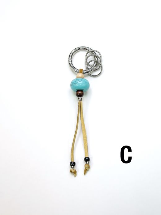 AMBERGLEAM NATIVE BEADS KEY CHAIN (BIG BEADS) / Assort