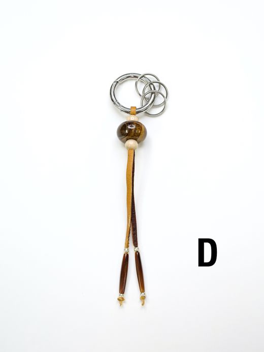 AMBERGLEAM NATIVE BEADS KEY CHAIN (BIG BEADS) / Assort
