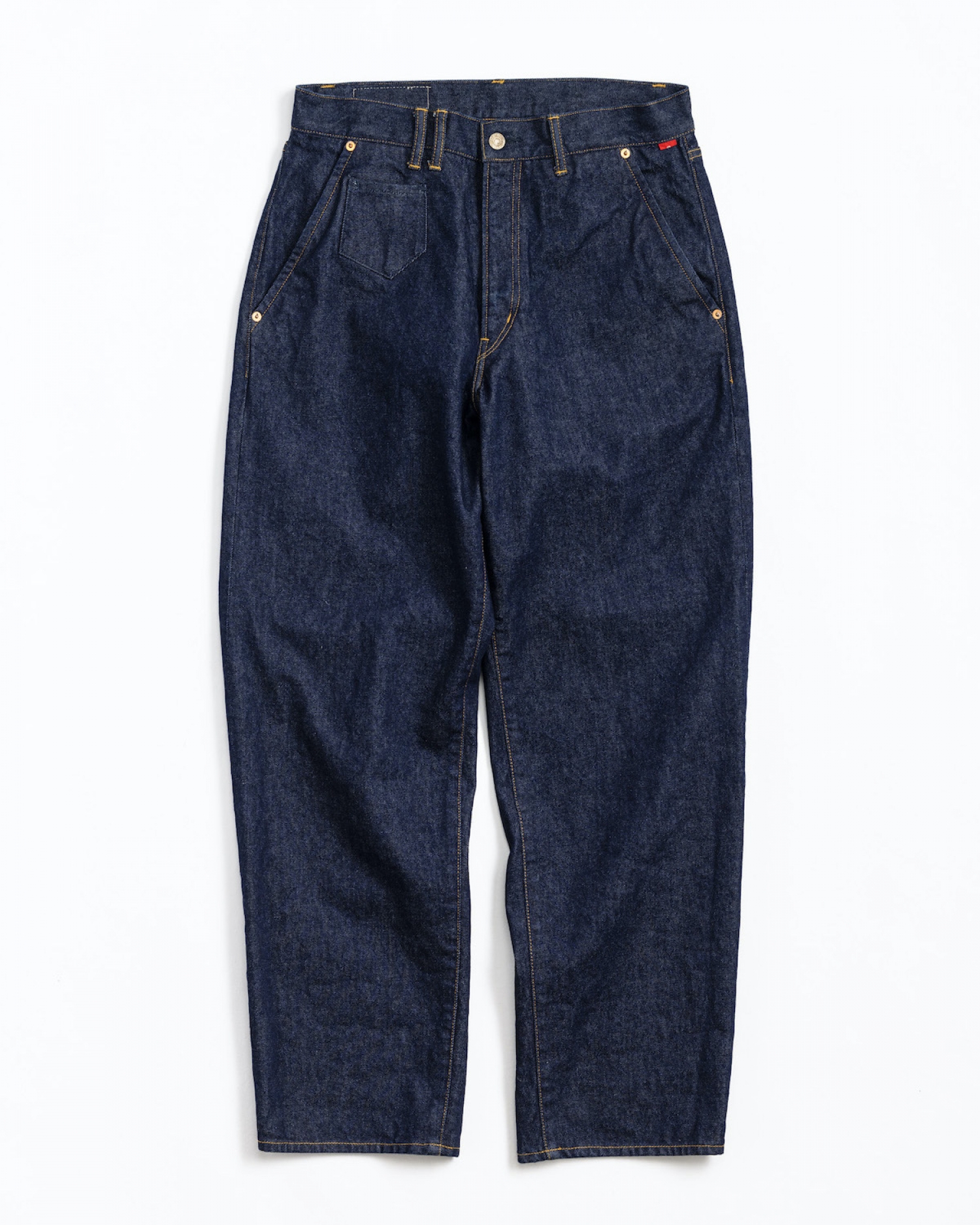 ANACHRONORM 80's WIDE TAPERED JEANS / Indigo | FLATBUSH