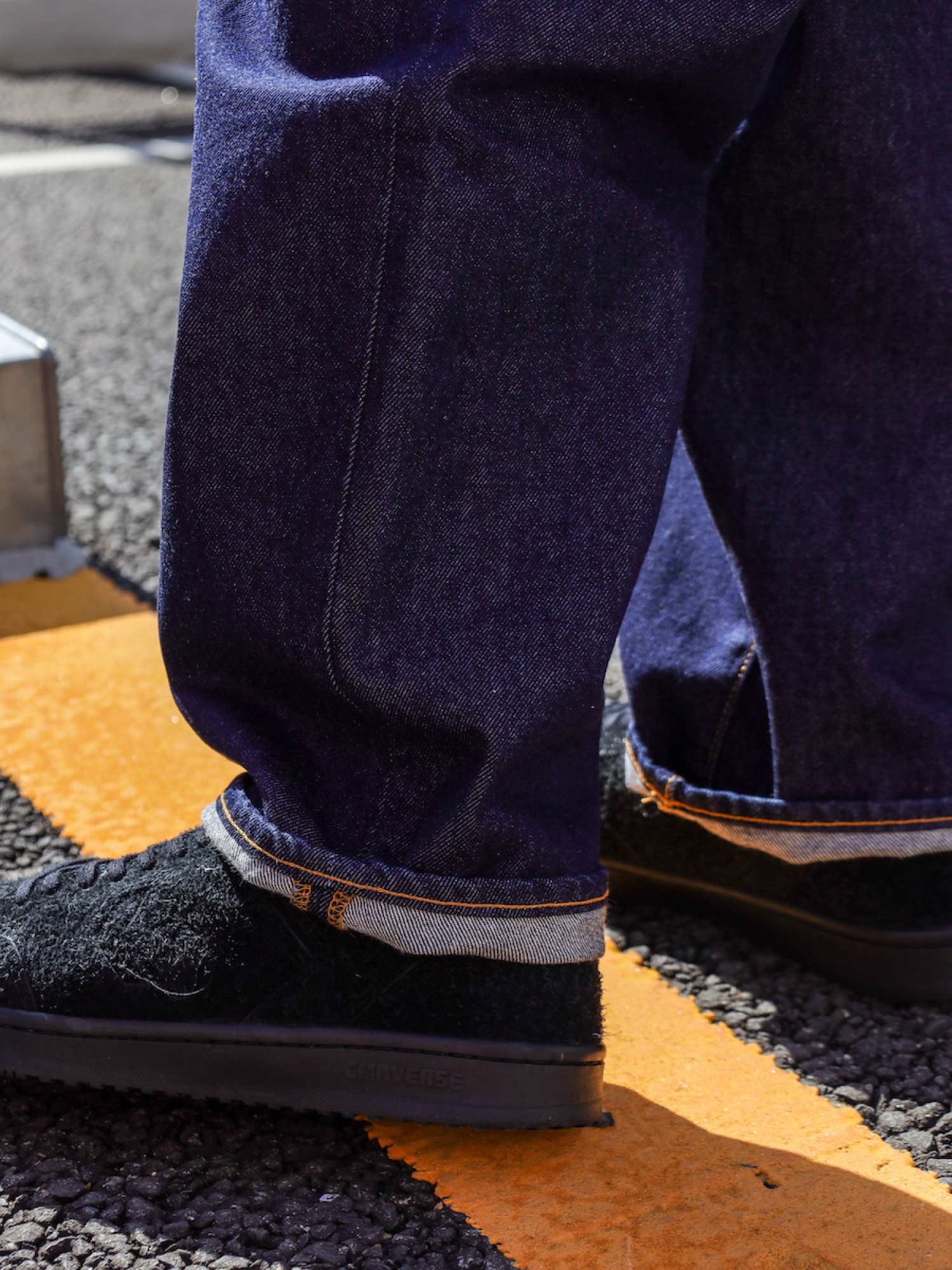 ANACHRONORM 80's WIDE TAPERED JEANS / Indigo | FLATBUSH（フラット