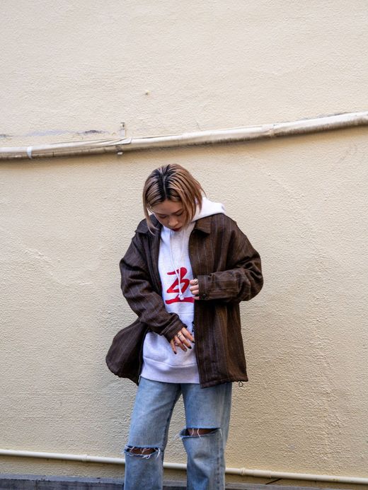 VOO TIGER STYLE HOODY / Ash