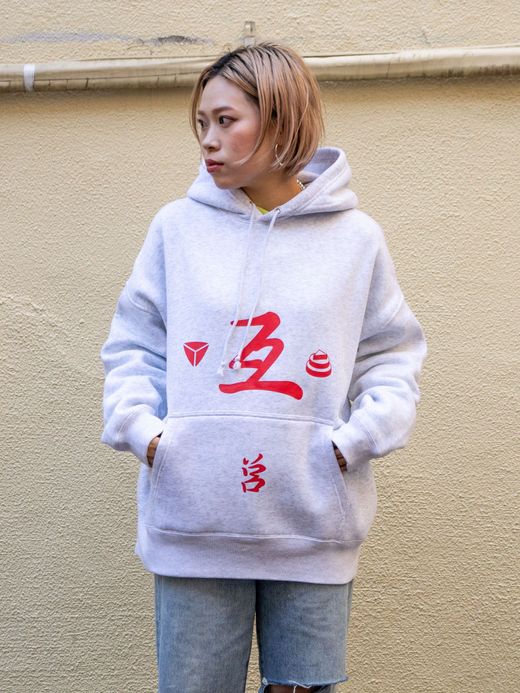 VOO TIGER STYLE HOODY / Ash