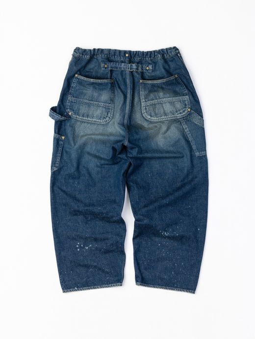 ANACHRONORM DENIM PAINTER EASY PANTS / Indigo aging wash