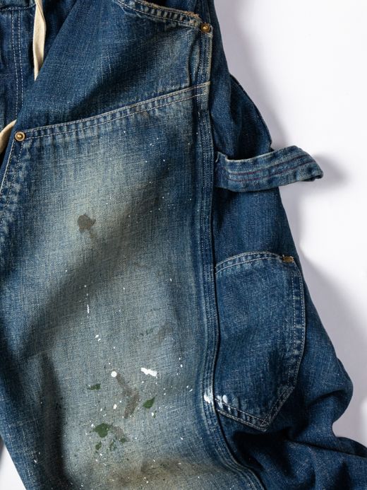 ANACHRONORM DENIM PAINTER EASY PANTS / Indigo aging wash