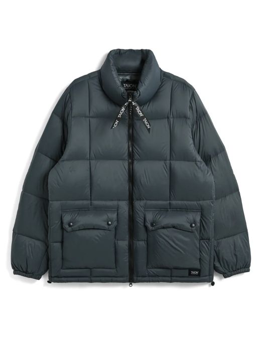 TAION MOUNTAIN PACKABLE VOLUME DOWN JACKET / Dark gray