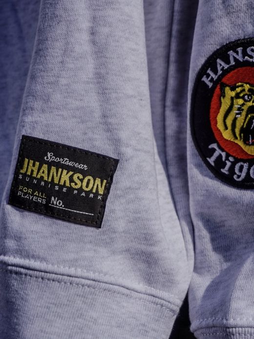 JHANKSON 「12月中旬〜発送予定」"阪神ターガース×JHANKSON" RANDY BONDS SWEAT / Ash gray
