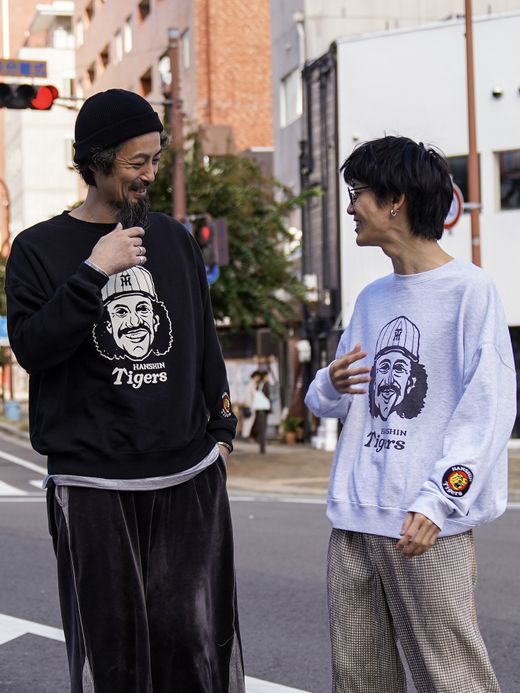 JHANKSON "阪神タイガース×JHANKSON" RANDY BONDS SWEAT / Ash gray