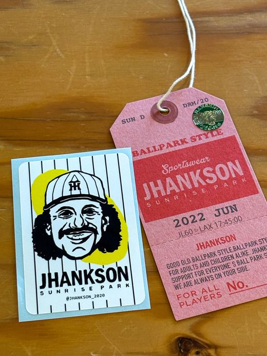 JHANKSON 「12月中旬〜発送予定」"阪神ターガース×JHANKSON" RANDY BONDS SWEAT / Ash gray