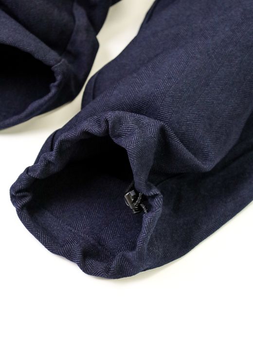 S.F.C WIDE TAPERED EASY PANTS（WOOL HERRINGBORN）/ Navy