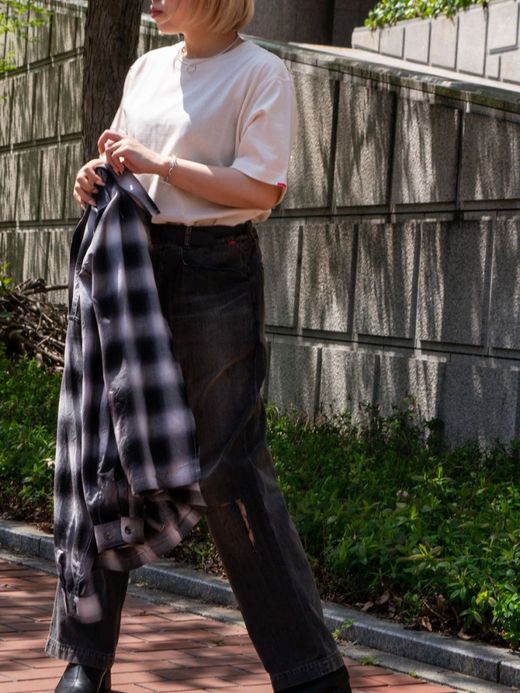 ANACHRONORM SIDE VENTS S/S T-S / Natural