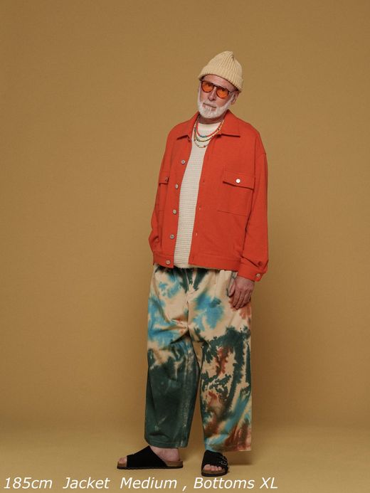 AMBERGLEAM TIEDYE TAPERED CHINO PANTS / 3colors