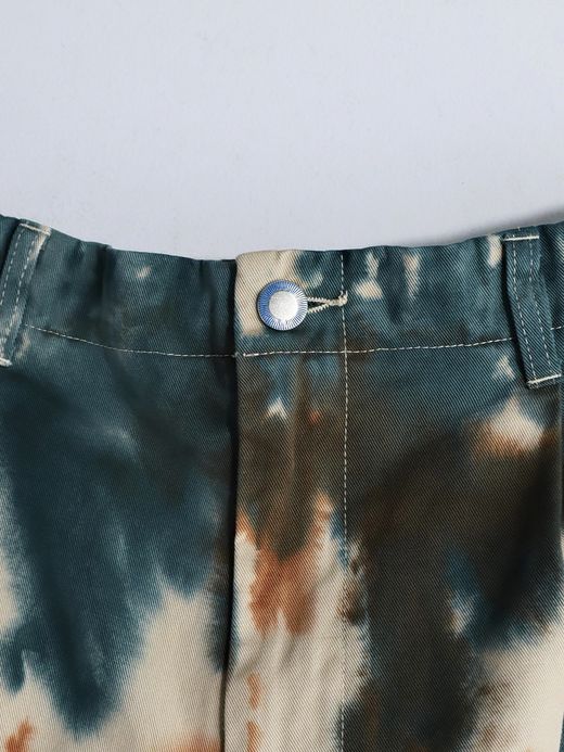 AMBERGLEAM TIEDYE TAPERED CHINO PANTS / 3colors