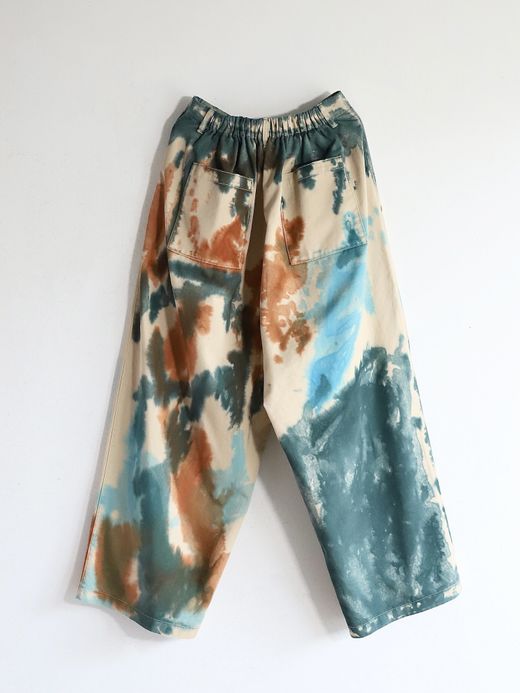 AMBERGLEAM TIEDYE TAPERED CHINO PANTS / 3colors
