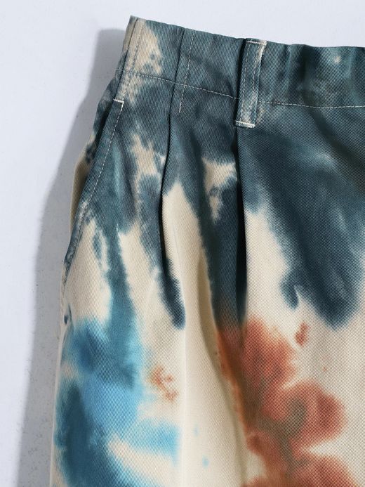 AMBERGLEAM TIEDYE TAPERED CHINO PANTS / 3colors