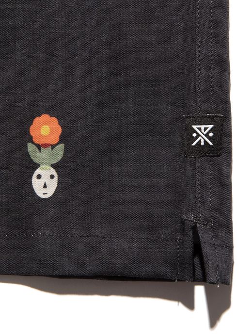 ROARK REVIVAL ”DEEP ROOTS” S/S WOVEN - COMFORT FIT / Black