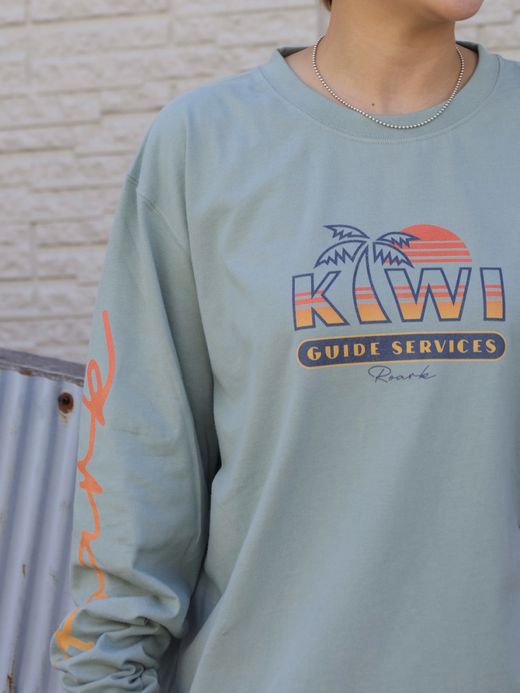 ROARK REVIVAL "NZ TOURIST" L/S TEE / Slate blue