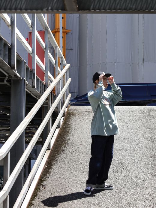 ROARK REVIVAL "NZ TOURIST" L/S TEE / Slate blue
