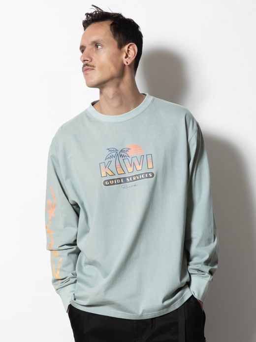 ROARK REVIVAL "NZ TOURIST" L/S TEE / Slate blue