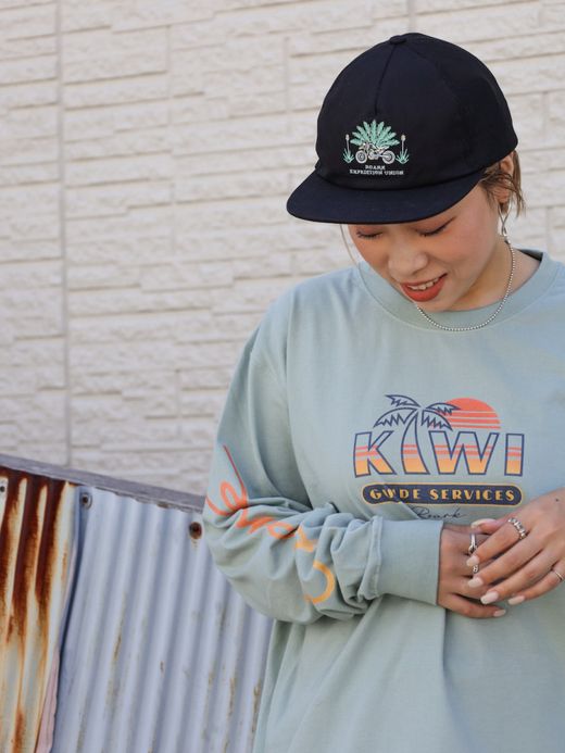 ROARK REVIVAL "NZ TOURIST" L/S TEE / Slate blue