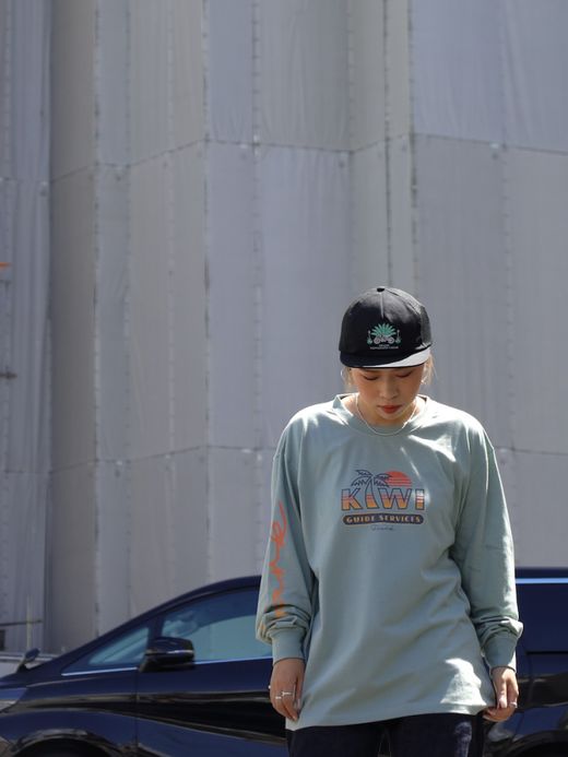 ROARK REVIVAL "NZ TOURIST" L/S TEE / Slate blue