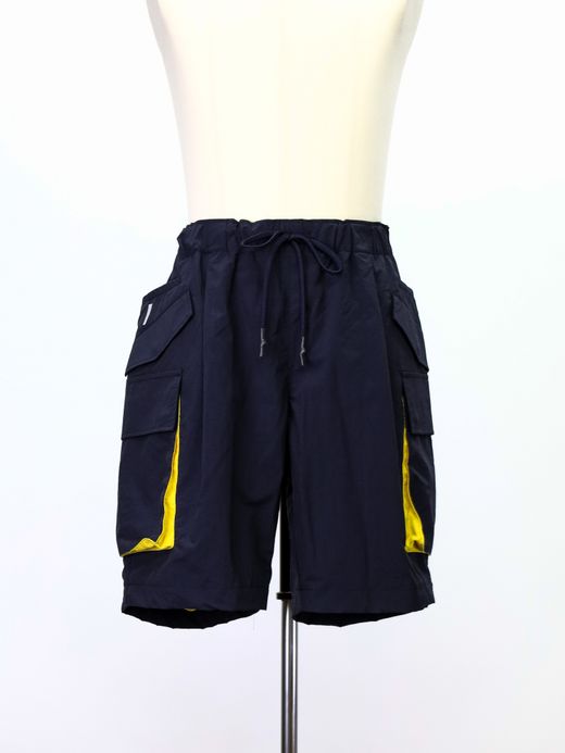 S.F.C 6 POCKET SHORTS / Navy×yellow