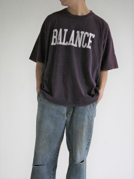 ANACHRONORM COLLEGE PRINT S/S T-S / Purple