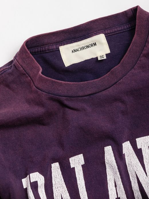 ANACHRONORM COLLEGE PRINT S/S T-S / Purple