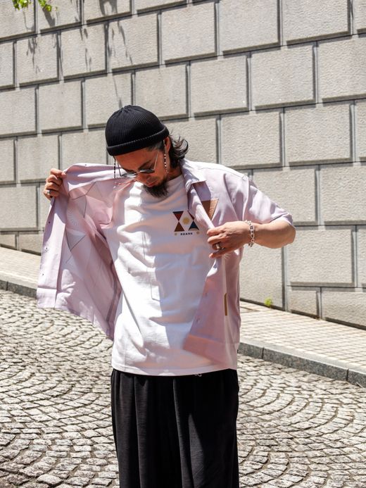 ROARK REVIVAL GONZO "HEART STUDIO" S/S WOVEN - COMFORT FIT / Dusty lilac