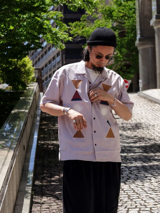 ROARK REVIVAL GONZO "HEART STUDIO" S/S WOVEN - COMFORT FIT / Dusty lilac