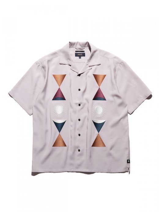 ROARK REVIVAL GONZO "HEART STUDIO" S/S WOVEN - COMFORT FIT / Dusty lilac
