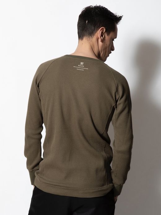 ROARK REVIVAL REUSE 2PACK THERMAL TEE / Beige/army